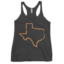 Load image into Gallery viewer, Texas Outline Racerback Tank